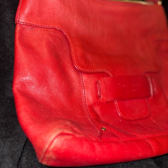 Kate Spade VINTAGE RED BUCKET Tote SATCHEL HOBO TOTE PURSE ORIGINAL - Picture 16 of 16